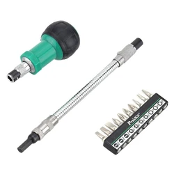 Κατσαβίδι Proskit Σετ Καστάνιας 1PK-201 με 10 Μύτες, 12τμχ