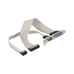 Slot Bracket Delock 1x D-Sub25 + 1x D-Sub9