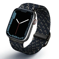 UNIQ Aspen Strap Apple Watch 4/5/6/7/SE/8/9/Ultra 44/45/49mm Braided DE blue/obsidian blue