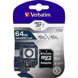 Κάρτα Μνήμης MicroSDXC 64GB Verbatim Pro