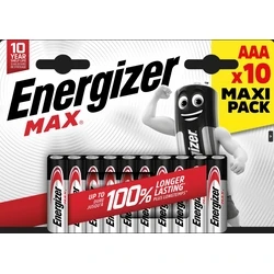 Αλκαλικές Μπαταρίες Energizer Max AAA (10 τμχ)