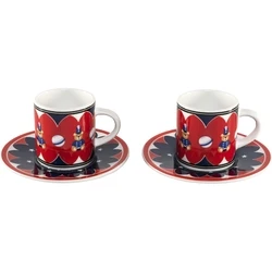 Bialetti Set of 2 White Porcelain Coffee Cups