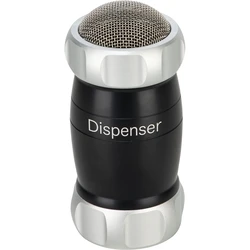 Marcato Design Metal Powdered Sugar Shaker, Black, 12.5 x 5.5 cm