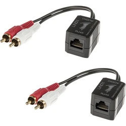 Stereo Audio Extender Oem Cat 6 100m Analog Stereo Extend Passive