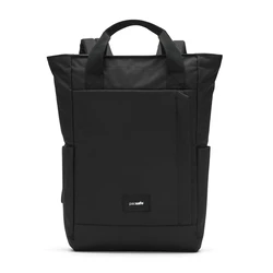 Pacsafe GO Totepack Jet Black – 15L Anti-Theft Convertible Tote/Backpack