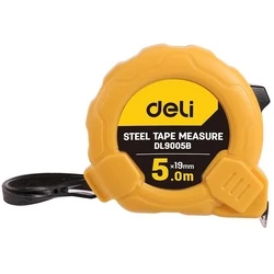 Μετροταινία Deli Steel 5m/19mm EDL9005B (yellow)