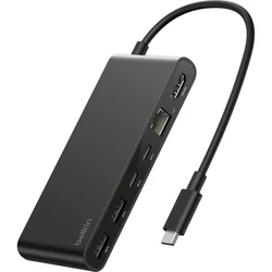 Belkin Connect USB-C Docking Station with 4K HDMI, Power Delivery & Ethernet – Black (INC024HQBK)