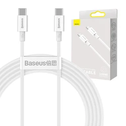 Καλώδιo USB Baseus Superior Series USB-C to USB-C, 100W, 2m (white)