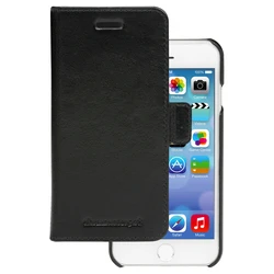 Θήκη Κινητού Dbramante1928 Lynge - Flip - grained leather - Black - for iPhone 6, 6s, 7, 8, SE (2. Gen)