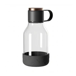 Ποτίστρα Asobu - Dog - Bottle made of Tritan with dog 1.5 liter Black