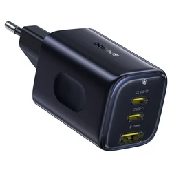 Baseus PicoGo AE11 67W GaN Wall Charger — 1x USB-A & 2x USB-C (Power Delivery), Black
