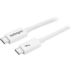 Καλώδιο Thunderbolt 3 StarTech TBLT3MM1MW 1 m Λευκό