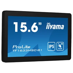 Monitor Iiyama 39.5cm (15.6") TF1633MSC-B1 16:9 M-Touch HDMI+DP bl. retail