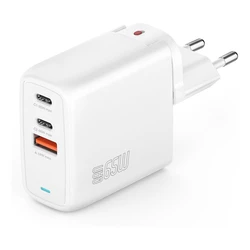 Φορτιστής Πρίζας 4Smarts charger GaN Flex 65W 2 USB-C+1 USB-A. wei