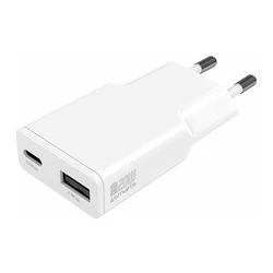 Φορτιστής Πρίζας 4Smarts Netzladegert PDPlug Duos Slim 20W GaN USB-C/A. White