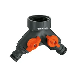 Διανομέας Ποτίσματος Gardena 2-way valve. for taps G1" thread