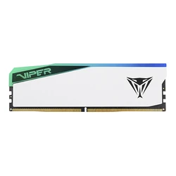 Μνήμη RAM Σταθερού DDR5 16GB Patriot DIMM 6000 (White, PVER516G60C42W, Elite 5 RGB, Intel XMP, AMD EXPO)