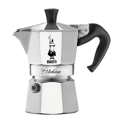 Μπρίκι Espresso Bialetti Moka Pot, 0.4 L, Induction Compatible, Stainless Steel - Aluminum