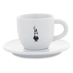 Φλιτζάνι Bialetti Cappuccinotasse Institutional plate including saucer - porcelain - White - 240ml