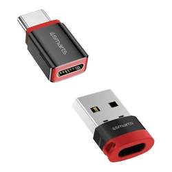 Αντάπτορας 4Smarts USB-C to USB-A / USB-C Datenblocker Adapter, 2er Set
