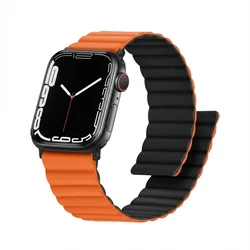 Λουράκι Premium Plus for Apple Watch, Orange/Black, 40mm, 41mm, 38mm, 42mm (Series 10), GA-MAG-BNDA-PP-OMS