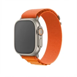 Λουράκι Premium Plus for Apple Watch, Orange/Gray, 44mm, 45mm, 42mm (Series 1/2/3), 49mm, 46mm, GA-MAG-BNDA-PP-OGL