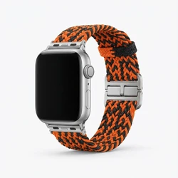 Λουράκι Premium Pro for Apple Watch, Orange/Black, 44mm, 45mm, 42mm (Series 1/2/3), 49mm, 46mm, GA-MAG-BNDA-P+OML