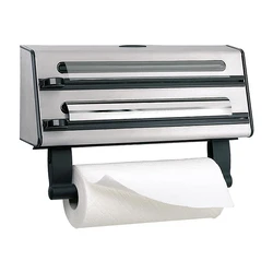 Βάση Οργάνωσης Ρολών Emsa 504180 Contura 3-Way Slicer, Stainless Steel, Silver/Black