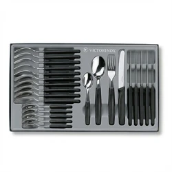 Σετ Μαχαιροπίρουνα V-6.78 33.24 Swiss Classic 24-piece Cutlery Set, Black