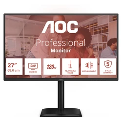 Monitor 27" AOC Q27E4CV 16:09 HDMI+DP+USB-C Lift Black