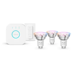 Smart Λάμπα Philips Hue Starter Kit Essential GU10 3P+Switch+V2 bridge