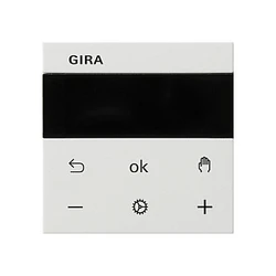 Διακόπτης Gira S3000 Room Temperature Controller Display System 55 Pure White Glossy