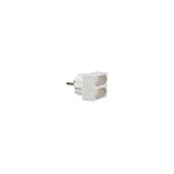 Ταφ Bachmann Euro-Doppelstecker White Euro-Doppelstecker White with Etikett