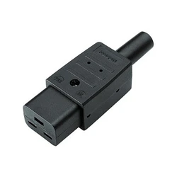 Φις Ρεύματος Bachmann Cold IEC320 C19 16A/250VAC Black