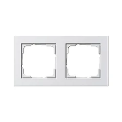 Πλαίσιο Διακόπτη GIRA 021229 frame 2f pureWhite E2 E2 glossy 2-fold
