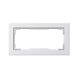 Πλαίσιο Διακόπτη GIRA 100229 2f without MS reinWhite E2 without middle bar