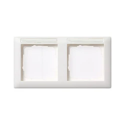Πλαίσιο Διακόπτη GIRA 109203 frame 2f BSF pureWhite Standard 55 horizontal