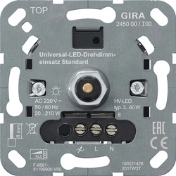 Διακόπτης GIRA 245000 Uni-LED rotary dimming unit. Standard use