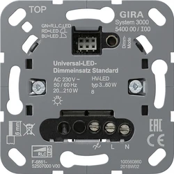Διακόπτης GIRA 540000 S3000 Uni-LED dimming units. Hours of use