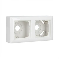 Πλαίσιο Διακόπτη GIRA 106203 AP-Housing 2f + frame Standard 55 ReinWhite