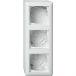 Πλαίσιο Διακόπτη GIRA 106303 AP-Housing 3f + frame Standard 55 ReinWhite