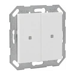 Διακόπτης GIRA 517303 KNX button rocker 2f System 55 ReinWhite