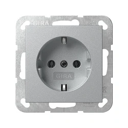 Πρίζα GIRA 418826 SCHUKO System 55 F Alu