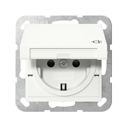 Πρίζα GIRA 441403 SCHUKO KD + SH System 55 ReinWhite