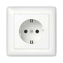 Πρίζα GIRA 444003 SCHUKO full plate. Standard 55 Pure White