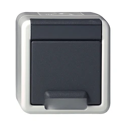 Πρίζα GIRA 444030 SCHUKO KD WG AP Gray