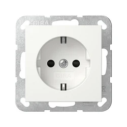 Πρίζα GIRA 445303 SCHUKO STK SH System 55 ReinWhite