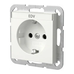 Πρίζα GIRA 446203 SCHUKO BSF + SH System 55 ReinWhite