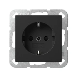 Πρίζα GIRA 4453005 SCHUKO STK SH System 55 Black m