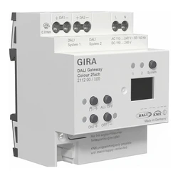 Ενδιάμεσος Διακόπτης GIRA 211200 DALI Gateway Color 2f REG KNX Secure